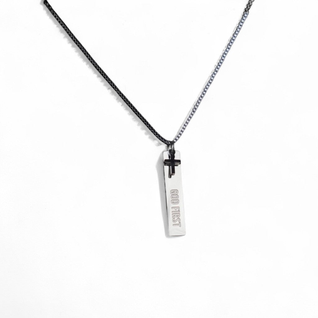 God First Bar Necklace