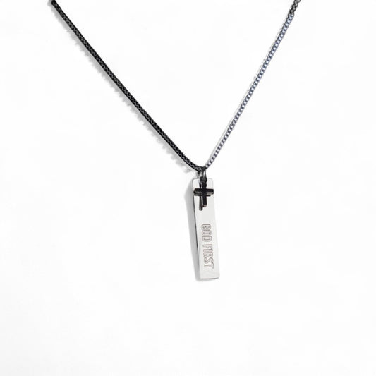 God First Bar Necklace